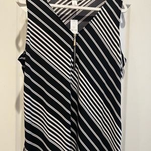 NWT Sleeveless Zip Tunic